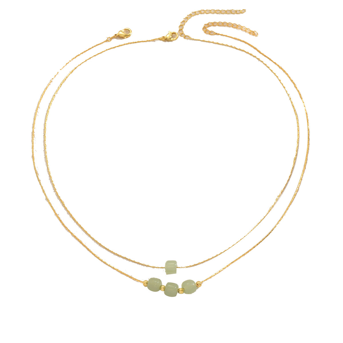Set collana con ciondolo geometrico intrecciato con ciondolo in lega e catena a medaglione da donna