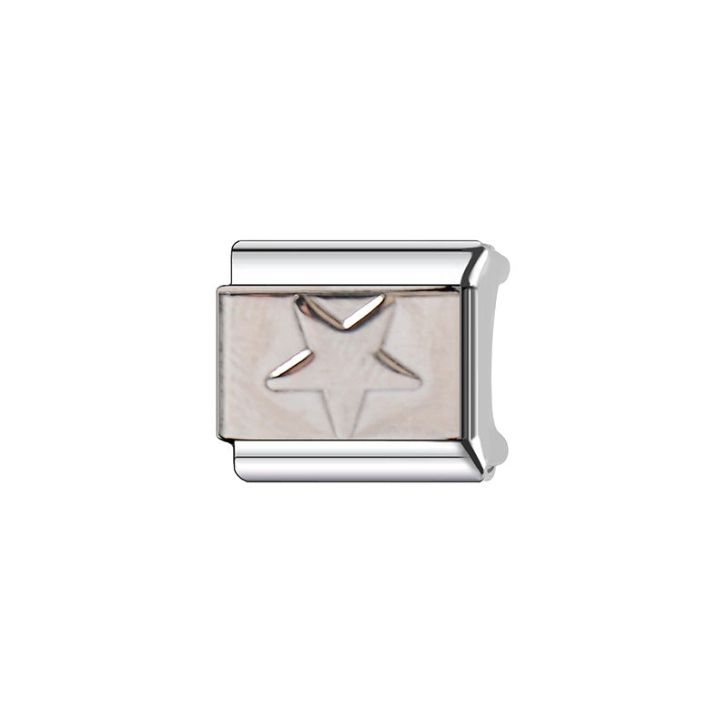 Sweet Plated Stainless Steel Heart Charm Bar for Women