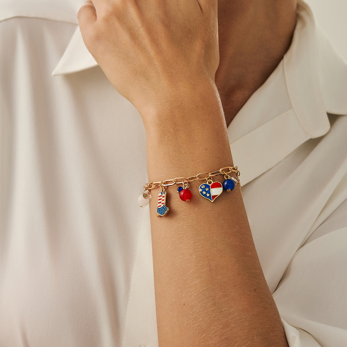 Collar minimalista con colgante de estrella y corazón con borlas en cadena a la clavícula de aleación galvanizada