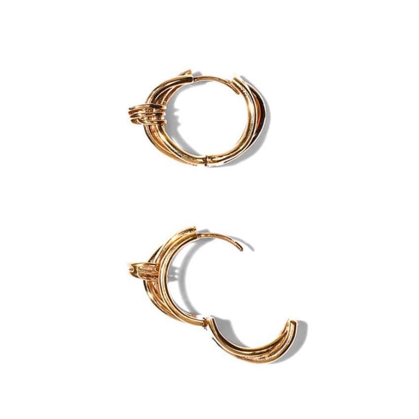 Pendientes minimalistas de tuerca con letras geométricas para mujer con postes de plata de ley 925 y opción de chapado en oro