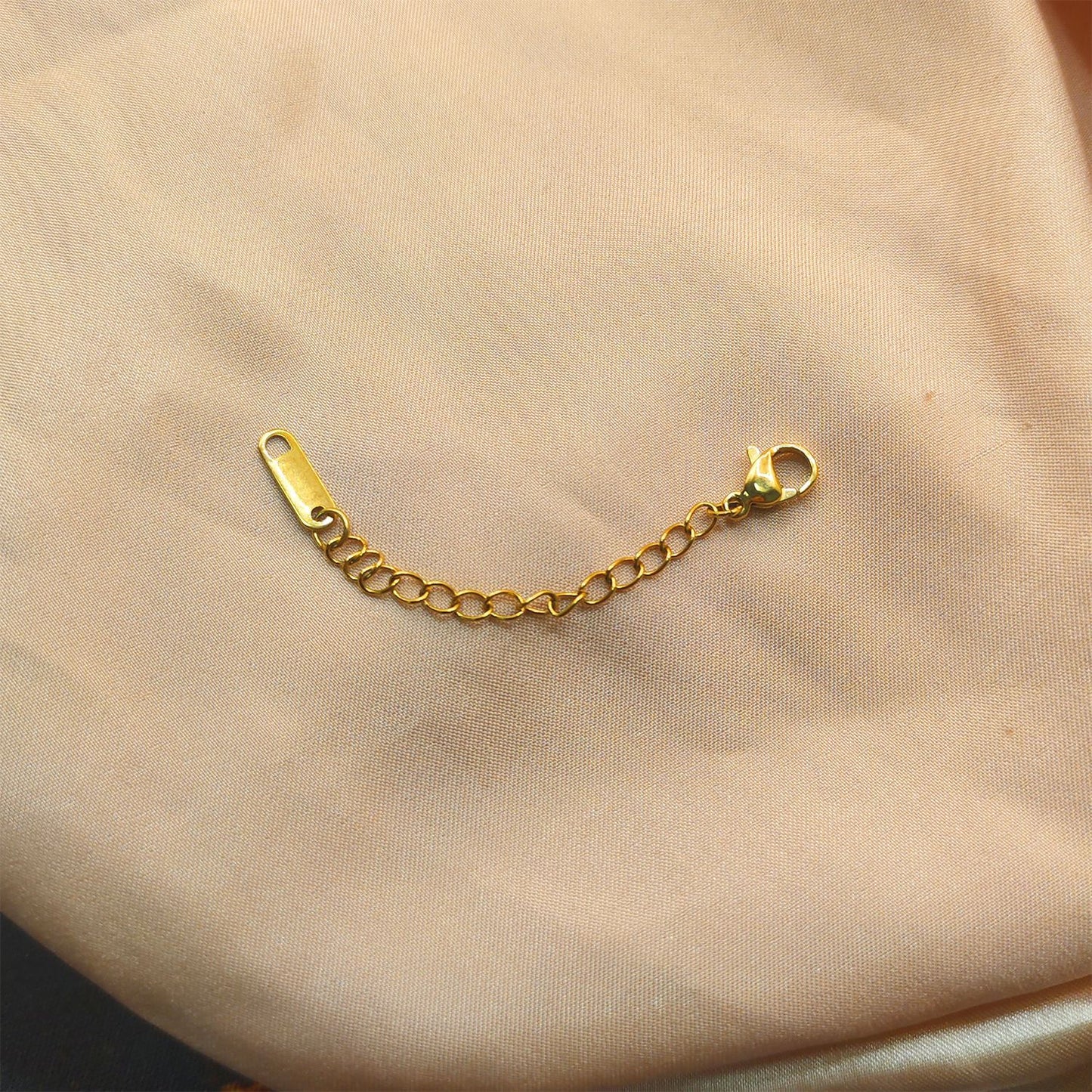 Catena di Estensione in Acciaio al Titanio Antiruggine e Anti-Scolorimento con Moschettone per la Creazione di Gioielli Fai da Te
