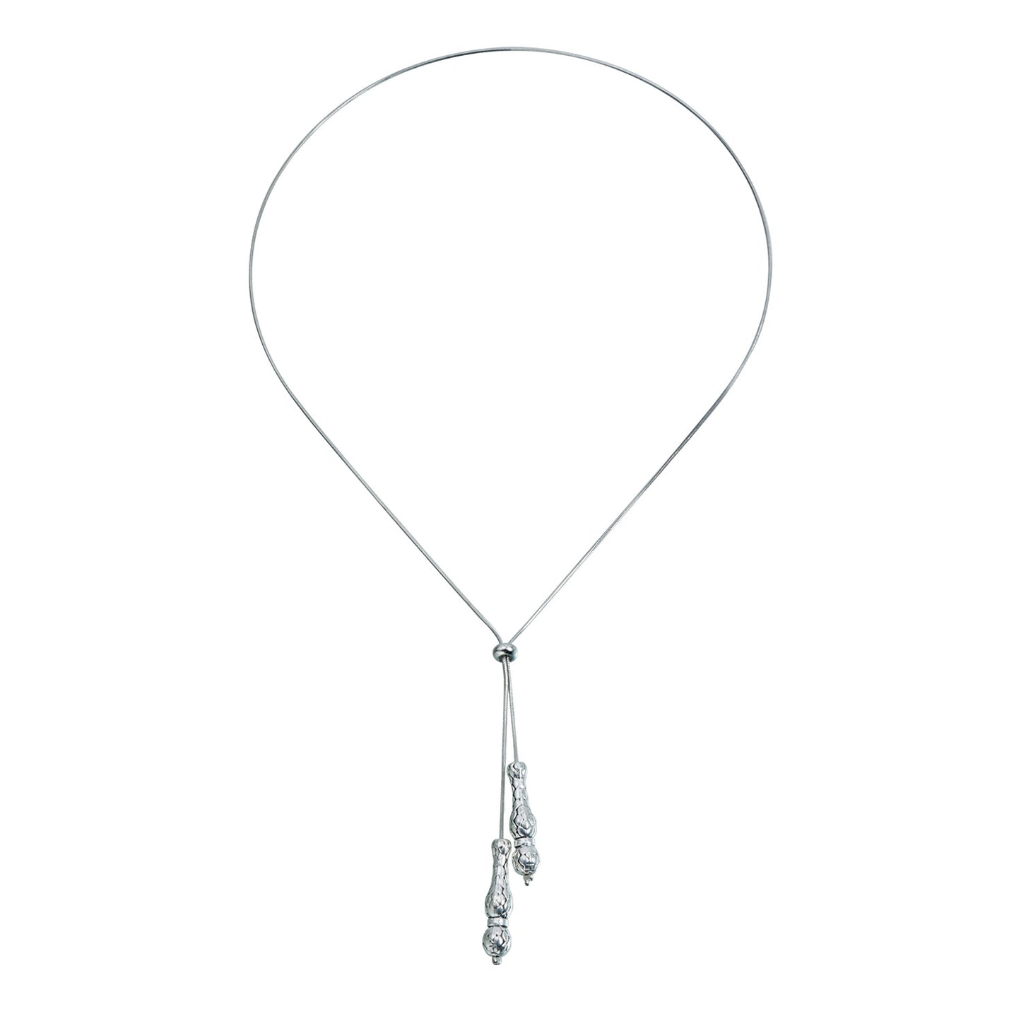 Geometric Irregular Black Rhinestone Plated Alloy Long Necklace Adjustable Cable Chain