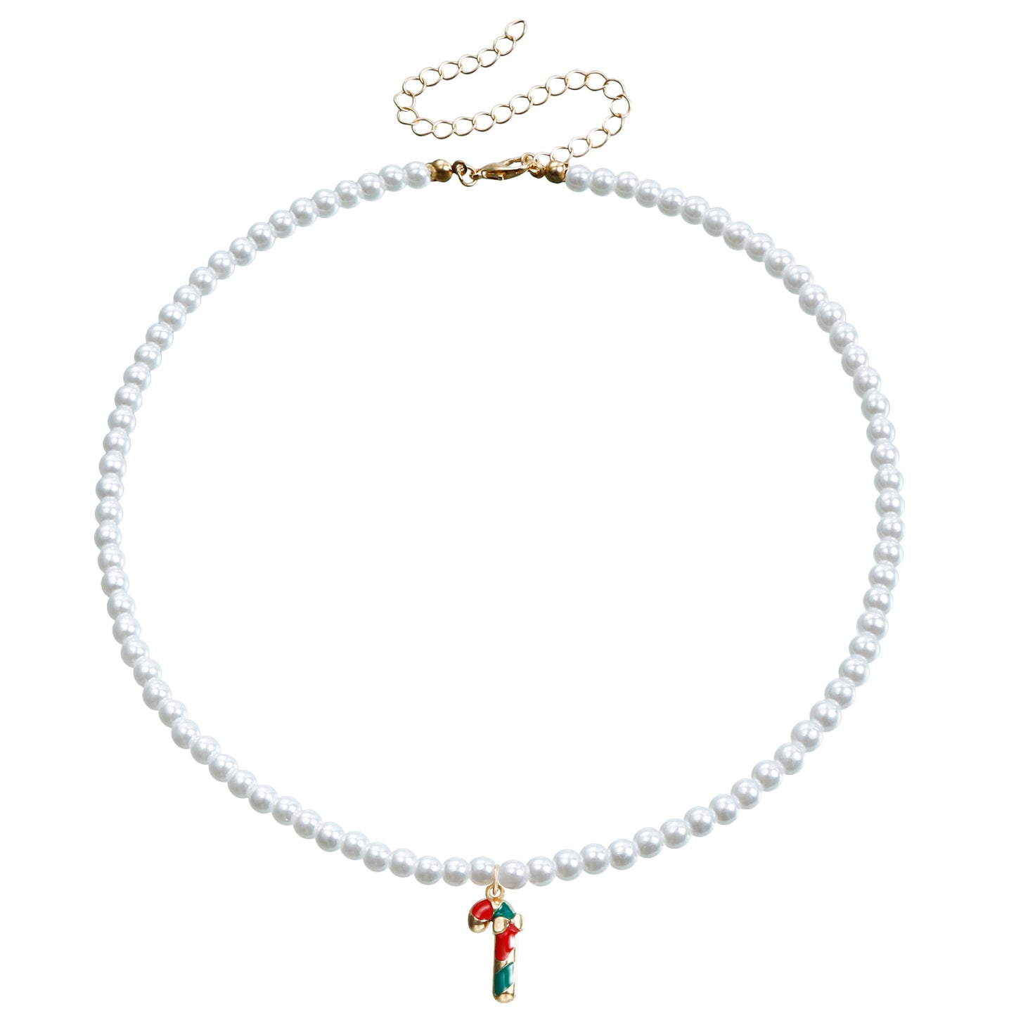 Minimalist Geometric Pendant Necklace with Enamel Snowflake and Bell Charms, Alloy Drop-Enamel Christmas Tree Accents on Metal Chain for Women