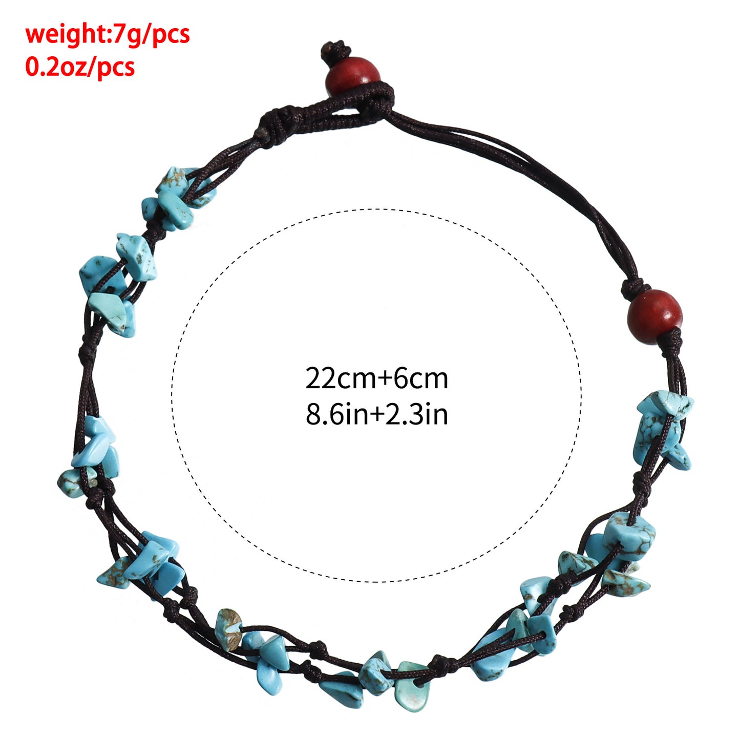 Casual Handmade Geometric Rope Anklet Bracelet for Women
