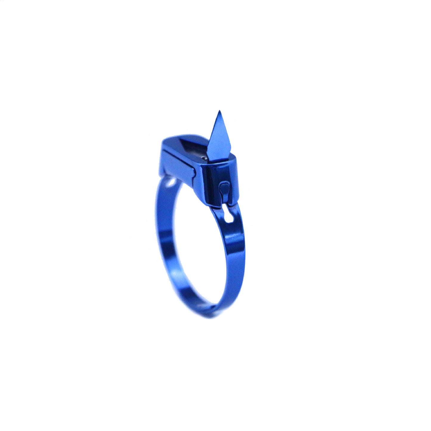 Geometric Stainless Steel Titanium Steel Minimalist Unisex Ring Adjustable Open Ring Silver Color Original Design Jewelry