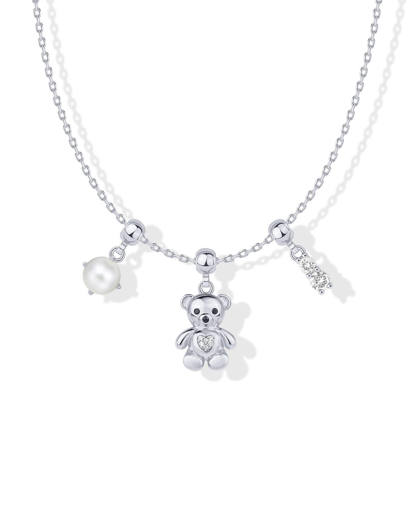 Minimalist Butterfly Heart Star Zircon Pendant Necklace for Women in Plated Copper with Mixed Gemstone Inlay