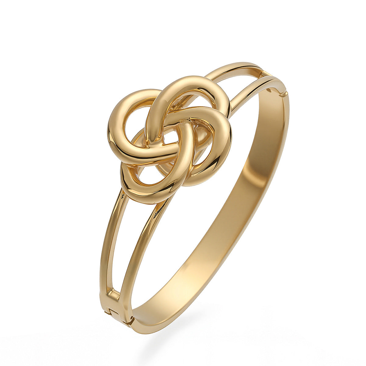 Minimalist 18K Gold Plated Stainless Steel Bracelet with Cubic Zirconia for Women