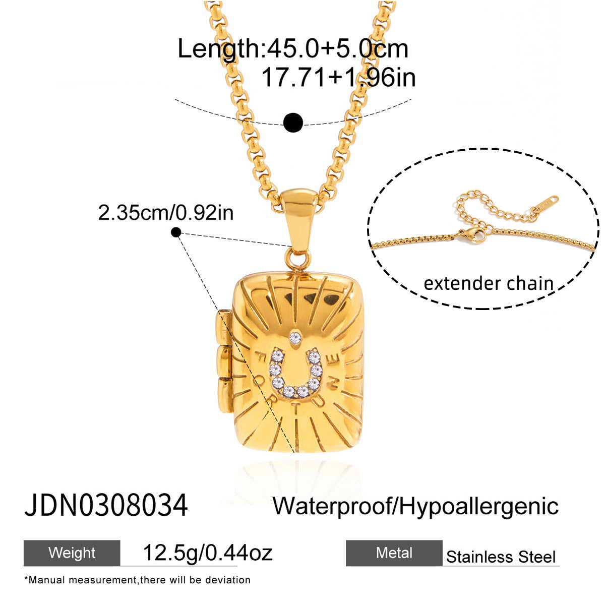 Minimalist Heart Stainless Steel PVD Plated Necklace and Ring Set for Women