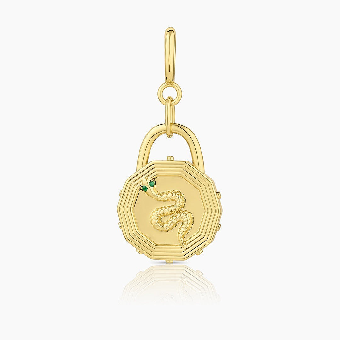 Bohemian Vintage Heart Geometric Brass PVD Plated 18K Gold Titanium Steel Pendant Charm Bar Necklace for Women