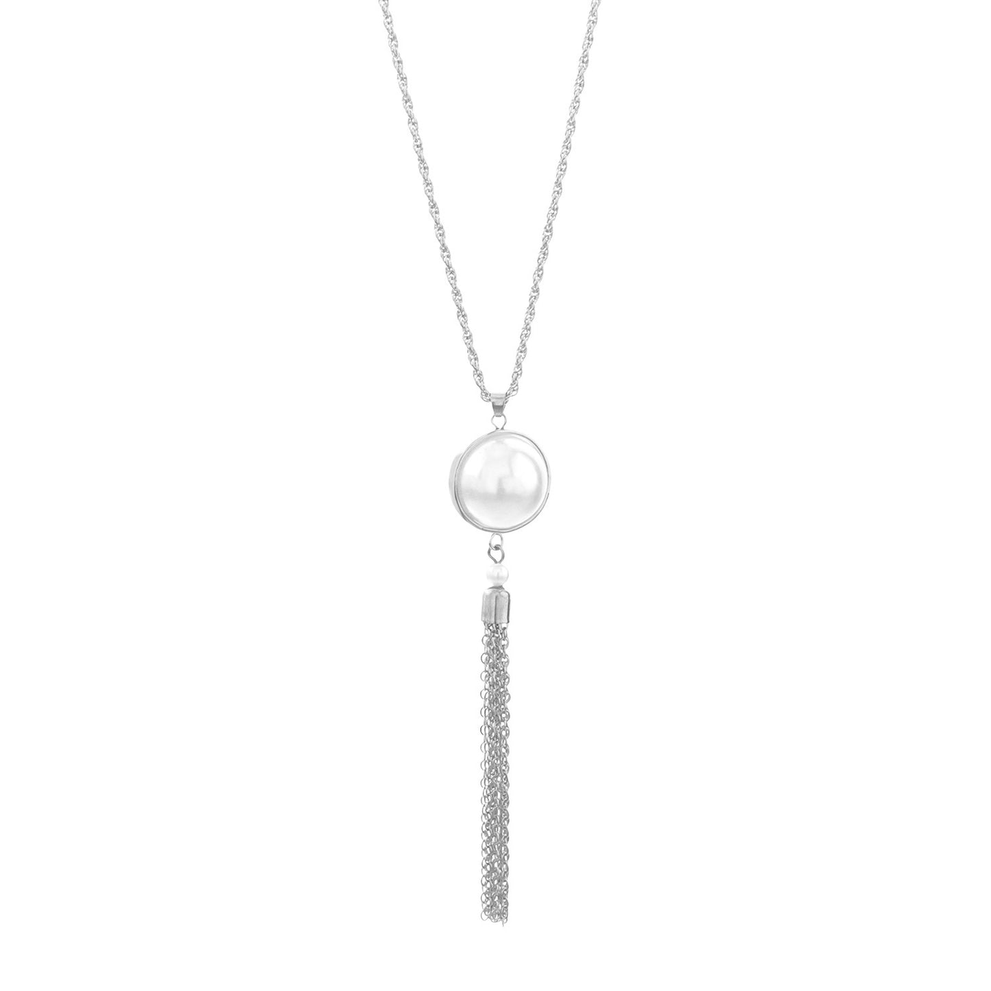 Minimalist Geometric Alloy Pendant Necklace Long Chain for Women, Plated Jewelry, European Style Fashion Accessory
