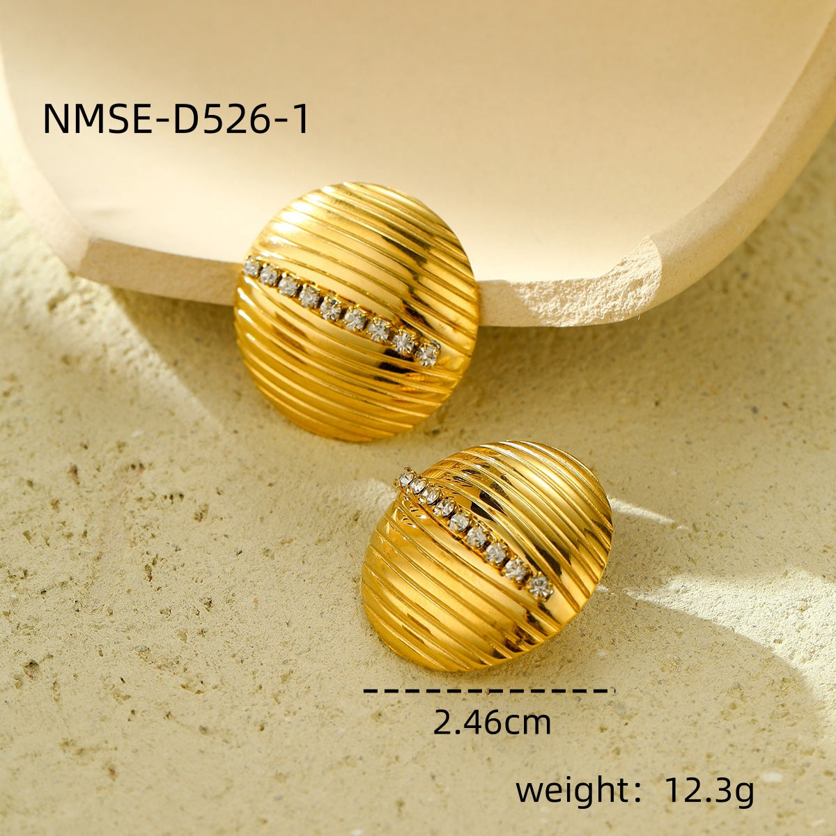 Fashionable Heart-Shaped and Star-Shaped Hollow Stainless Steel Earrings with Rhinestone Inlay for Women