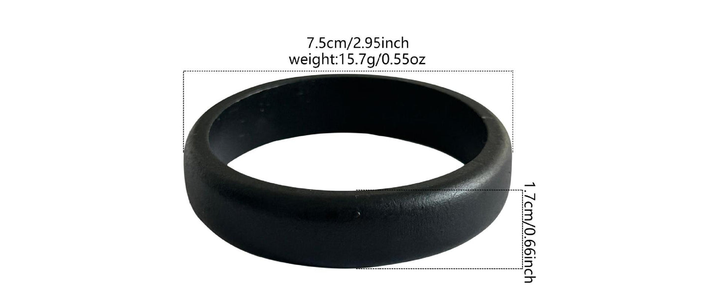 Vintage Oval Geometric Polished Acrylic Bracelet for Women