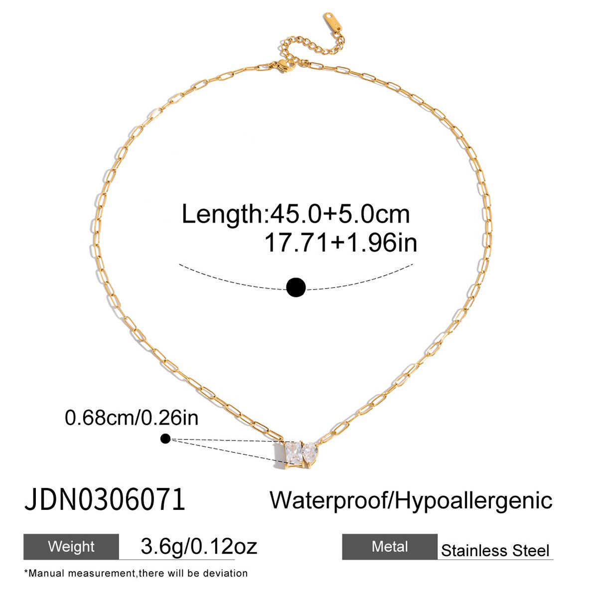 Elegant Geometric Triangle Stainless Steel Cubic Zirconia Tennis Bracelet for Women