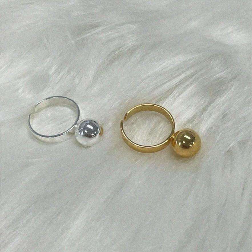 Anello da donna in argento sterling 925 a cuore geometrico minimalista