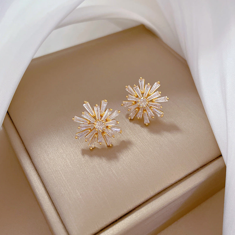 Set di collana e orecchini geometrici di lusso in acciaio al titanio