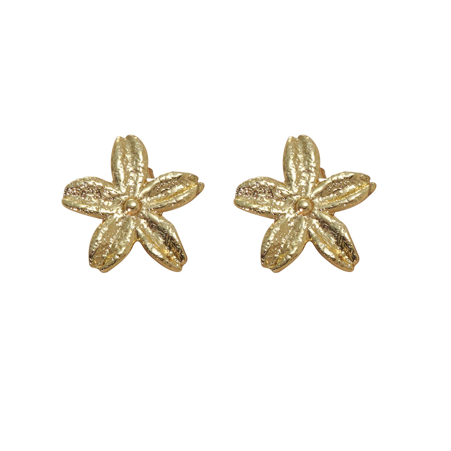 Vintage Elegant Floral Stainless Steel Earrings