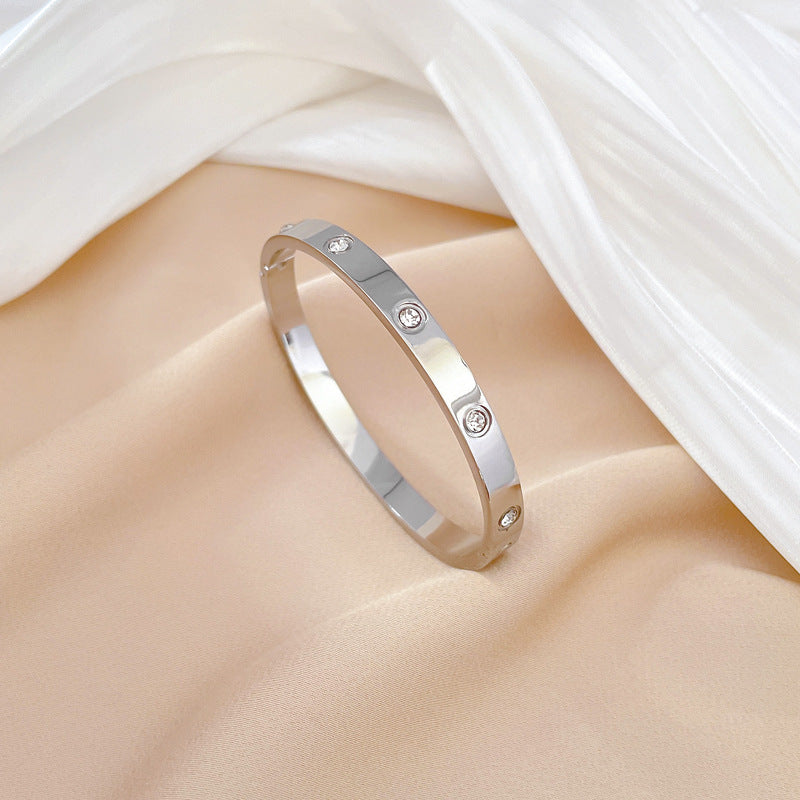Vintage Minimalist Luxury Titanium Steel Bracelet