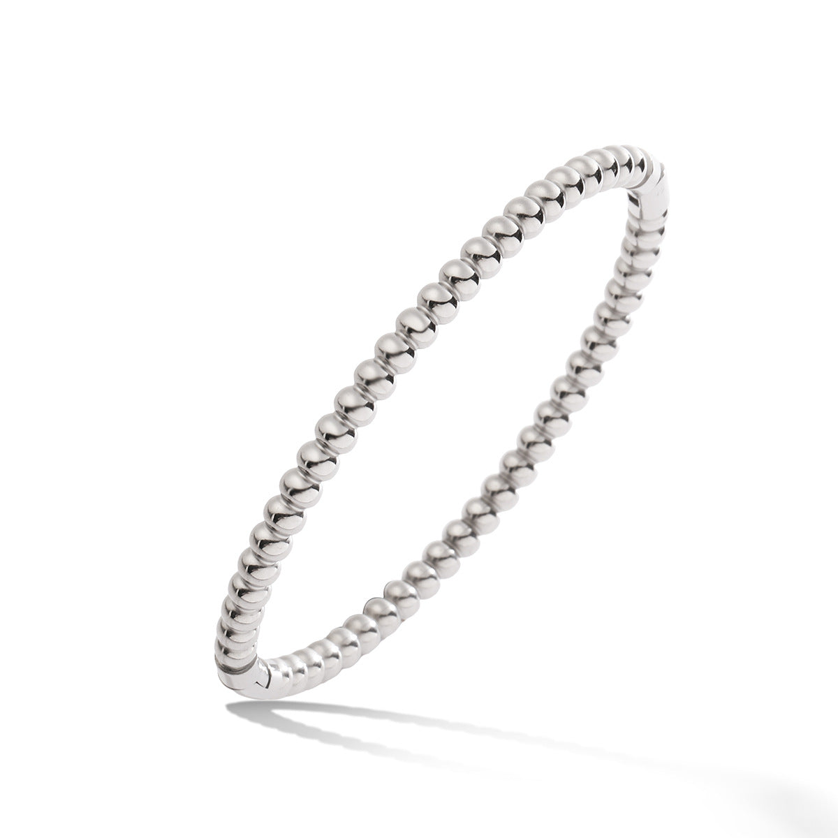 Bracciale minimalista in acciaio al titanio da donna placcato oro 18 carati con design a forma irregolare Accessorio quotidiano alla moda