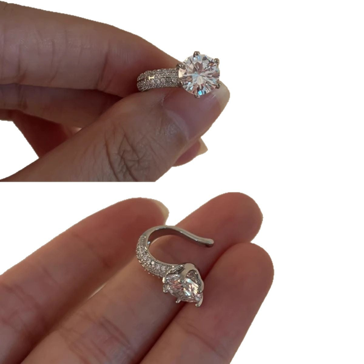 Pendientes de oreja minimalistas geométricos redondos de circonita para mujer, estilo lujoso y ligero, sin perforación