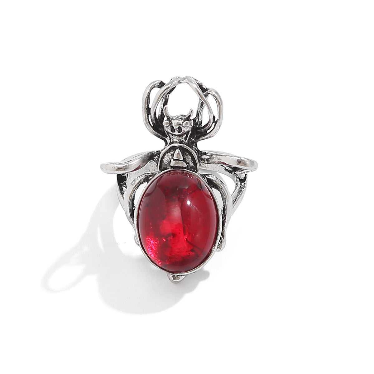 Collana girocollo gotica con ragno dolce e audace, catena con gocce di sangue e nappe per donna