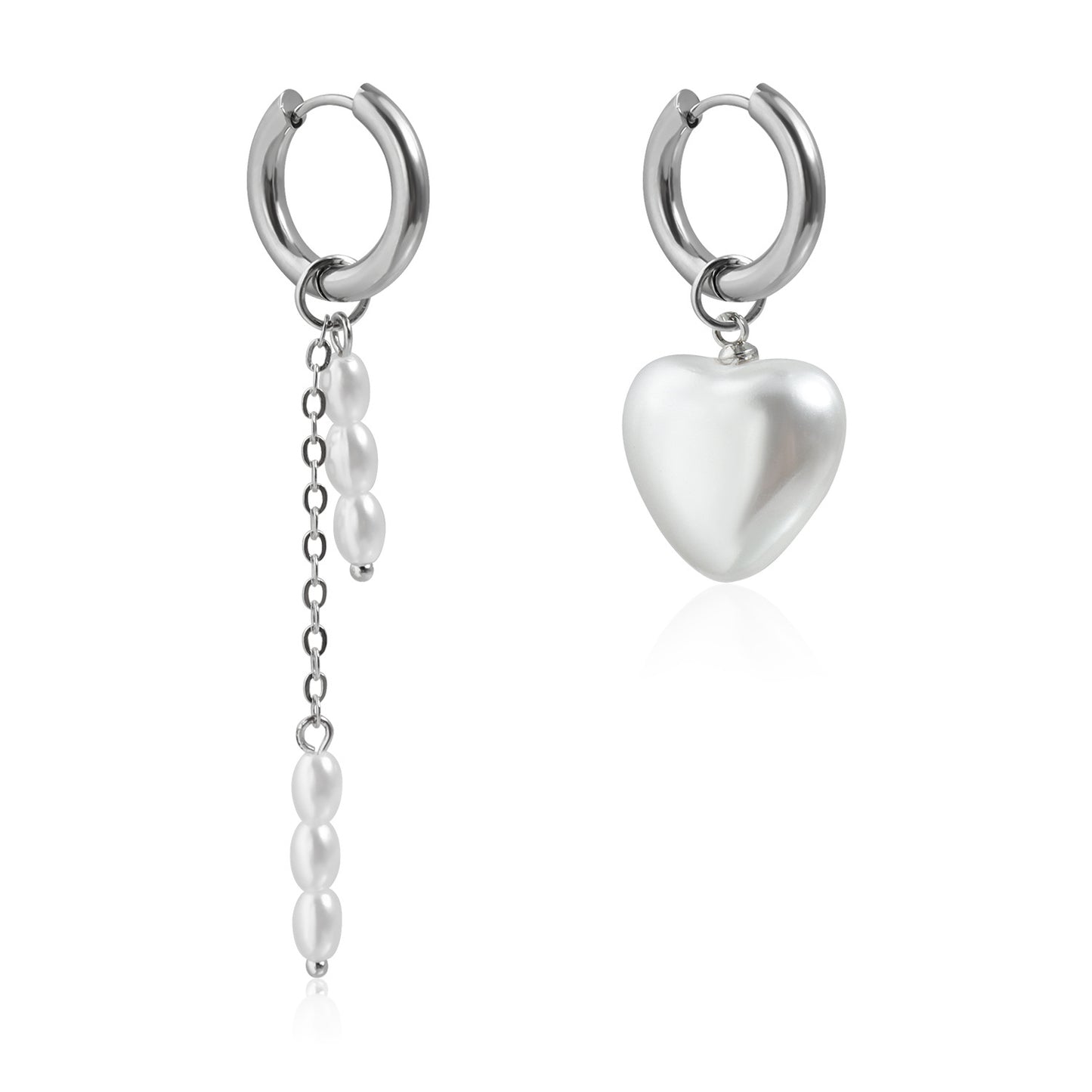 Fashionable Heart-Shaped Alloy Pendant Necklace with Plated Finish for Women Clavicle Chain Set