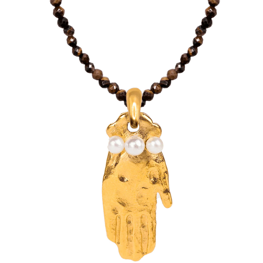 Minimalist Ocean-Themed Necklace with Stainless Steel Fish Starfish and Shell Beads Snake Chain Vacuum Plated 18K Real Gold Finish