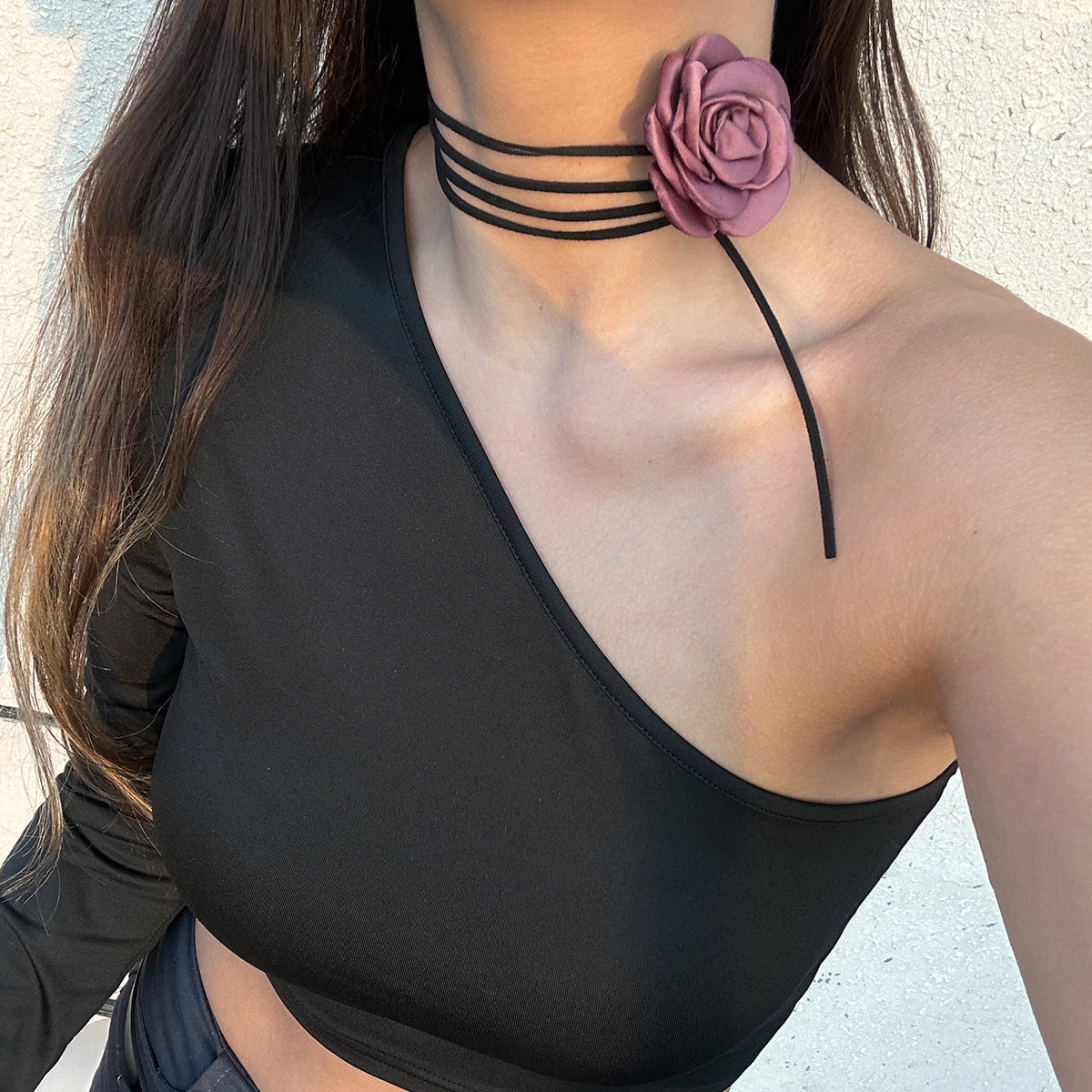 Collana Girocollo con Nappe Geometriche Floreali Fatta a Mano con Ciondolo Fai da Te per Donne