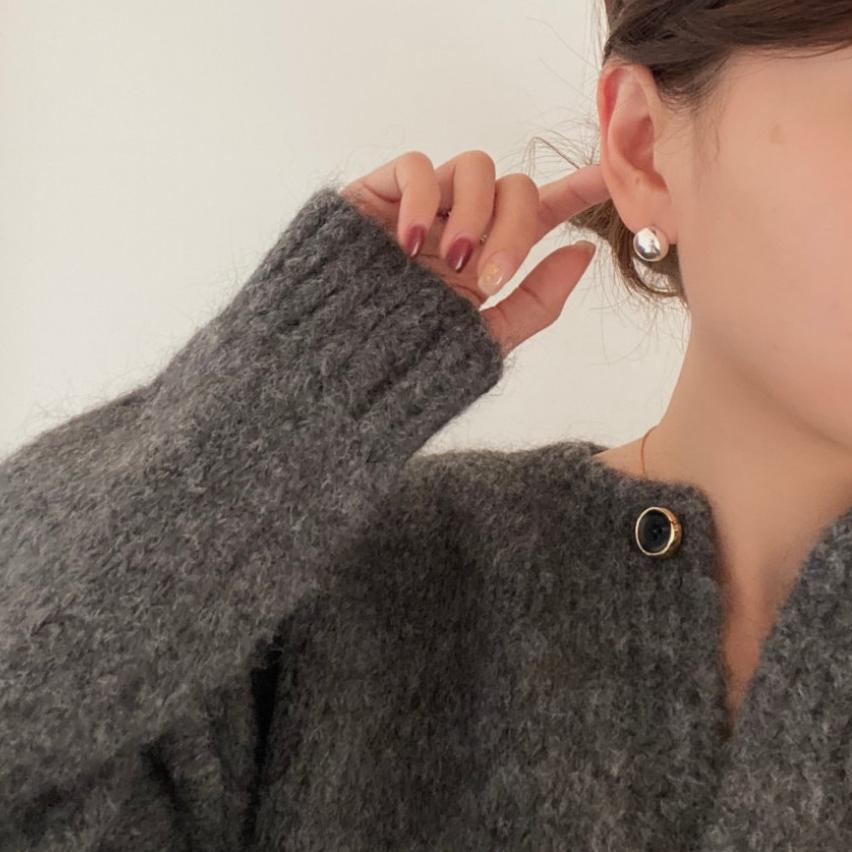 Orecchini Minimalisti Geometrici Rotondi in Argento Sterling 925