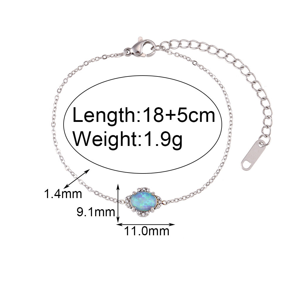 Vintage Floral Oval Petal Pendant Necklace Set with Stainless Steel Chain and Titanium Steel Pendant for Women