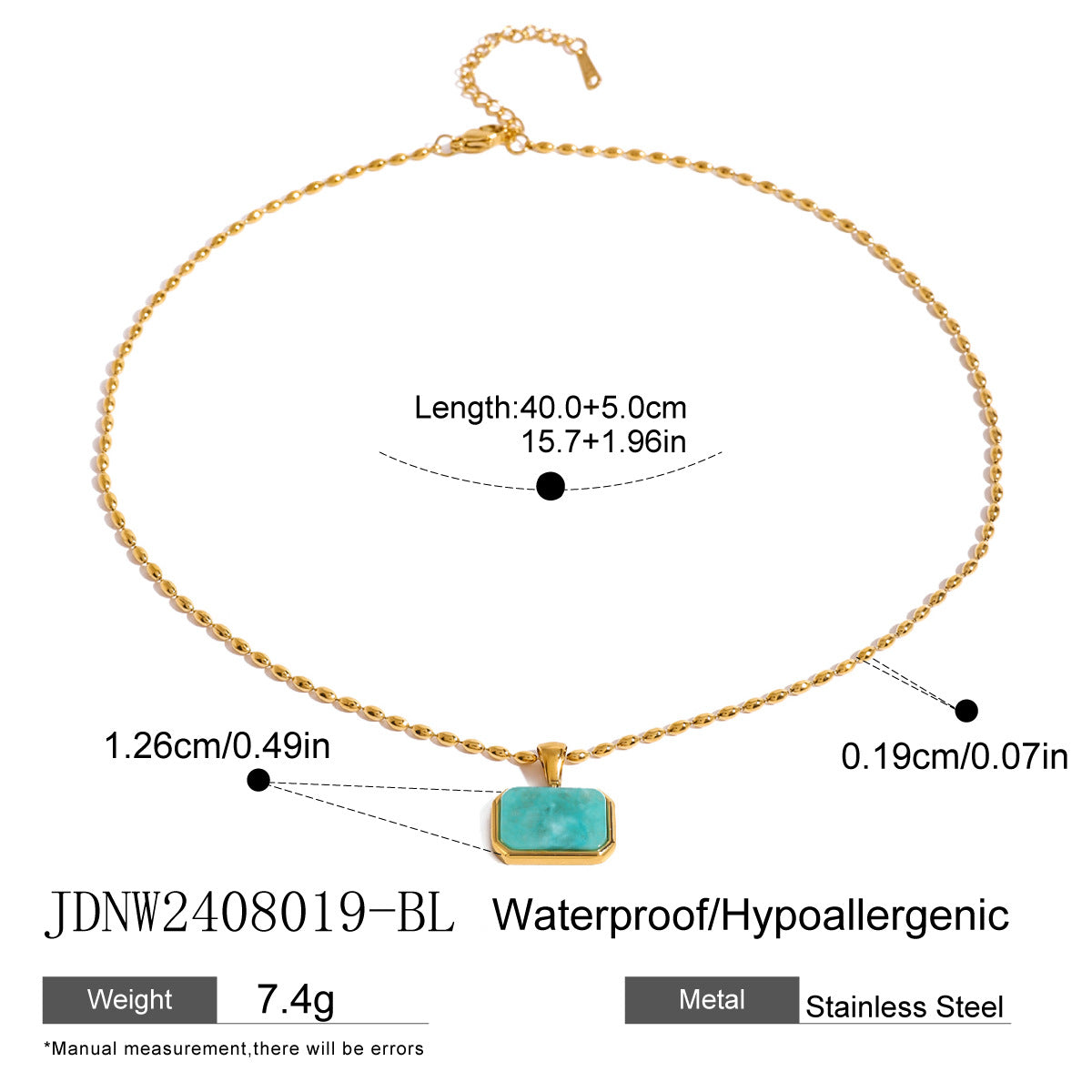 Minimalist Heart Titanium Steel Pendant Stainless Steel Necklace for Women