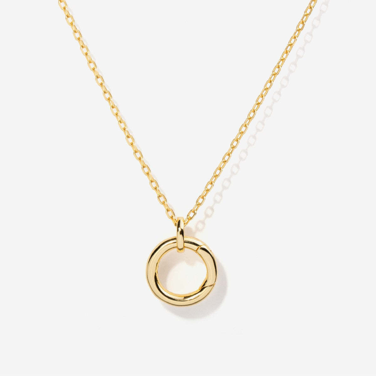 Minimalist 18K Gold Plated Stainless Steel Heart Cross Charm Bar PVD Cable Chain Necklace