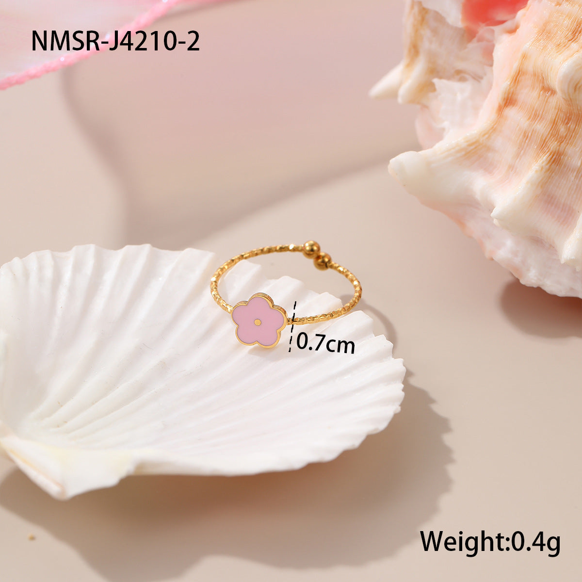 Conjunto de collar, pendientes y pulsera de acero inoxidable esmaltado con diseño floral minimalista de corazón geométrico para mujer