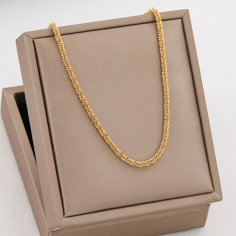 Minimalist 18K Gold Plated Titanium Steel Star Bracelet for Women