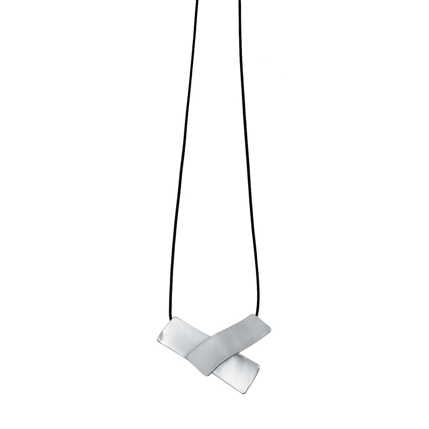 Minimalist Geometric Square Brushed Plated Alloy Necklace for Women