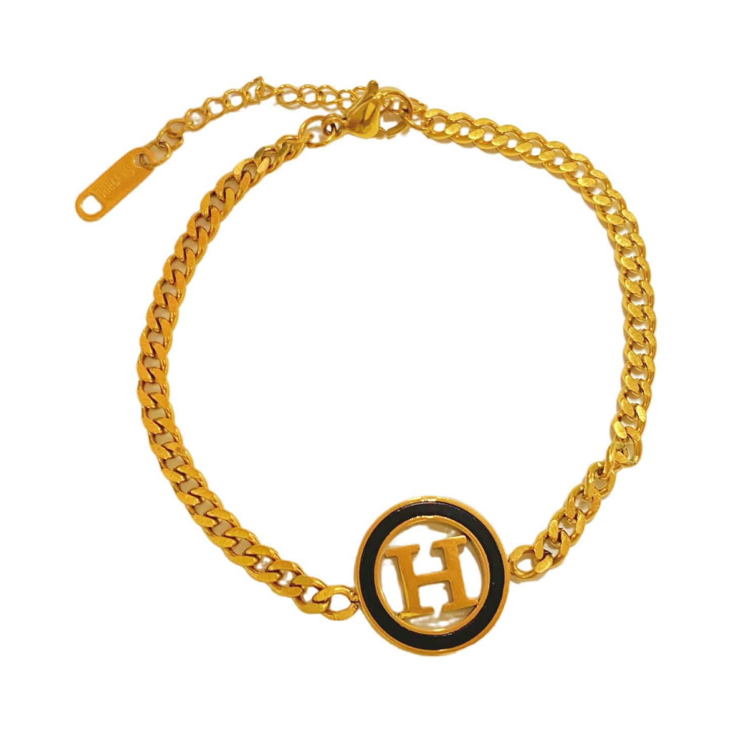 Minimalist Luxury Geometric Letter Titanium Steel Bracelet