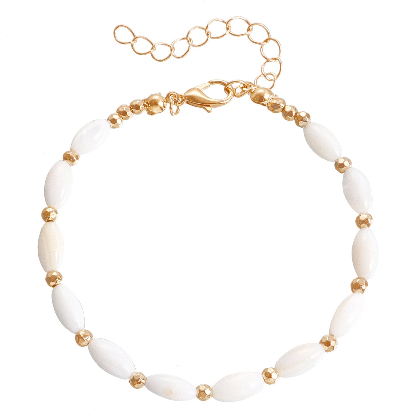 Elegante collar de perlas de agua dulce geométricas estilo barroco para mujer con acabado chapado y cadena a la clavícula