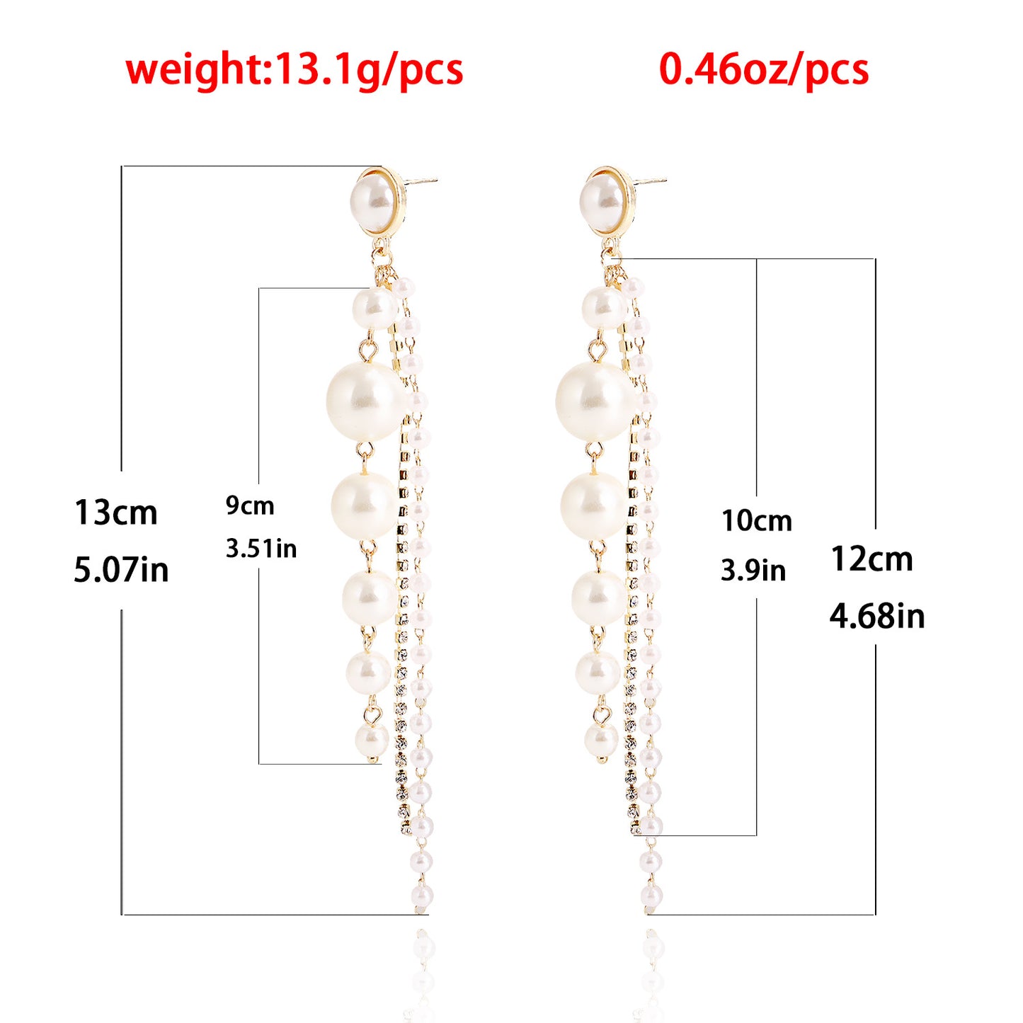 Geometric Alloy Dangle Earrings with Pearl-Like Accents and Plated Finish for Women