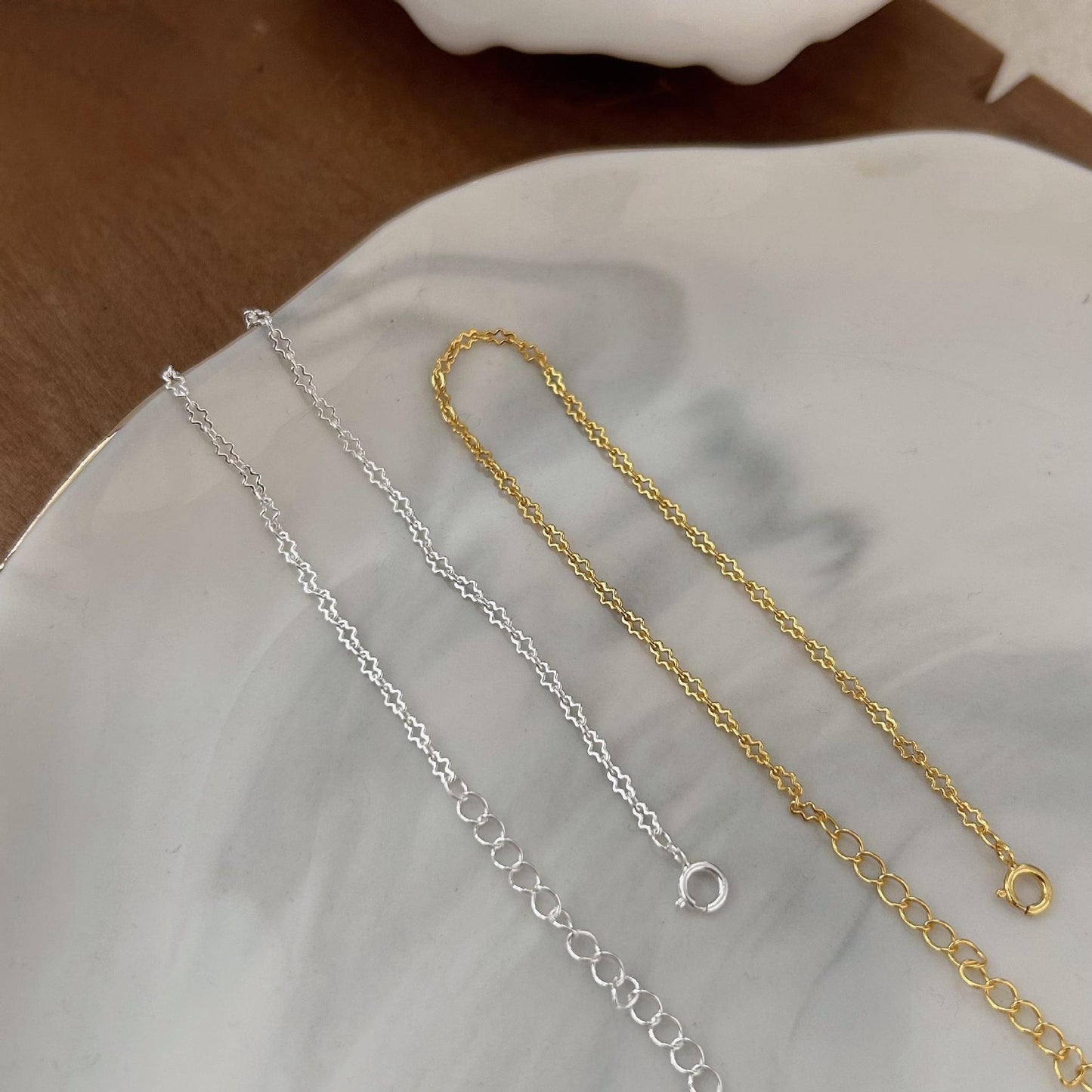 Pulsera geométrica minimalista de plata de ley 925