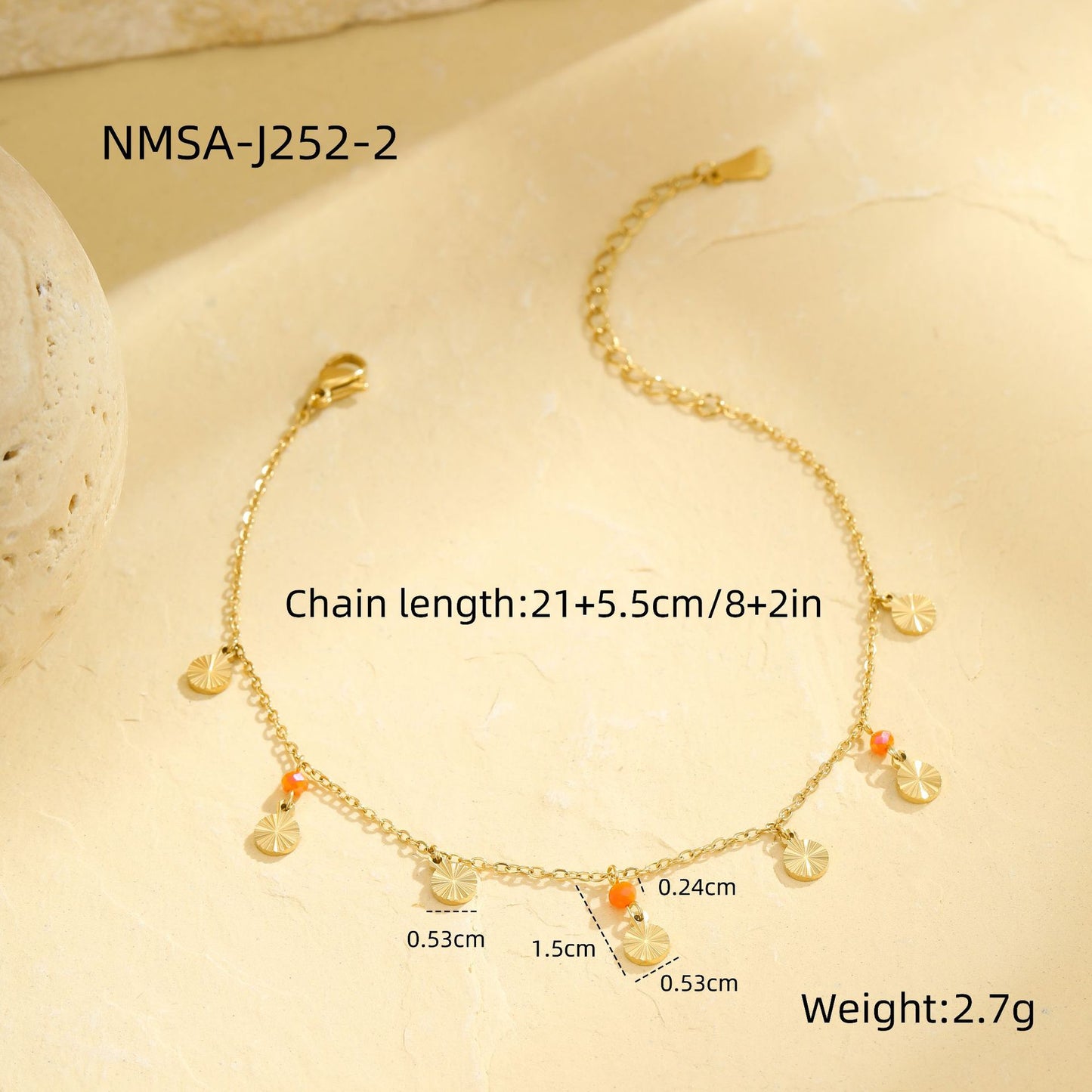 Collana Geometrica alla Moda in Acciaio Inossidabile con Placcatura in Oro 18K per Donna, Delicata Catena alla Clavicole