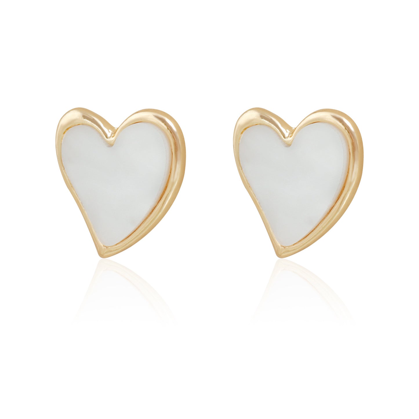 Minimalist Irregular Heart-Shaped Alloy Necklace Set with Plated Finish for Women