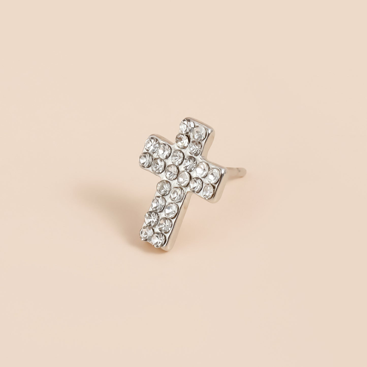 Orecchini a clip da donna alla moda con design geometrico a U in lega, finitura galvanizzata e dettagli in strass