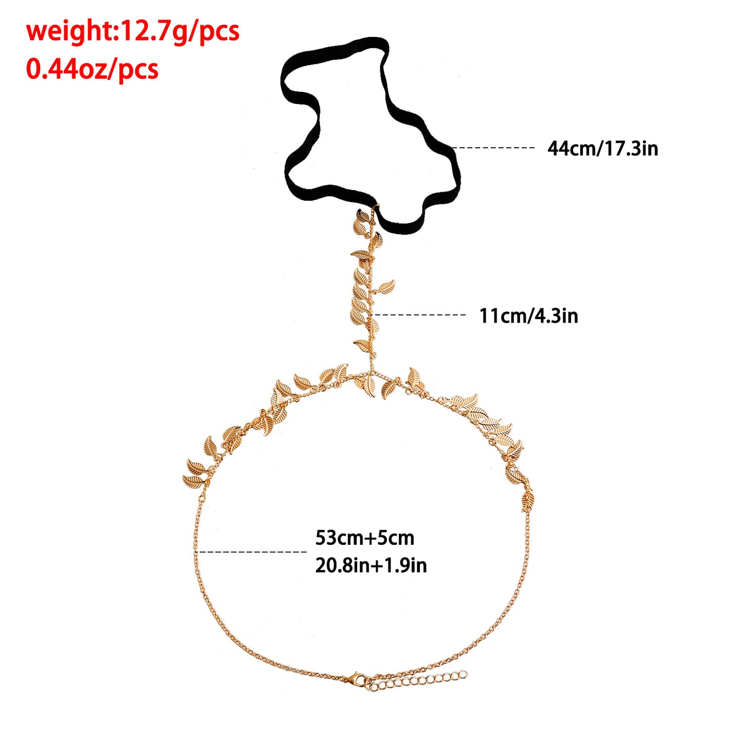 Minimalist Geometric Alloy Anklet with Tassel Leaf Design for Women Summer Casual Elastic Leg Chain