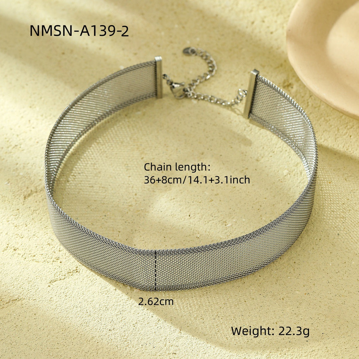 Collar Geométrico Minimalista de Lujo de Acero Inoxidable con Acabado Chapado para Mujer, Hipoalergénico y Resistente a la Decoloración
