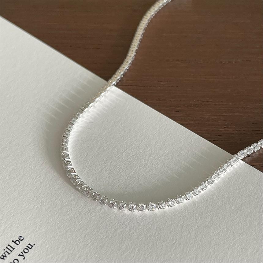 Tobillera Minimalista con Forma de Estrella de Plata Esterlina S925, Incrustaciones de Diamantes de Imitación, Acabado Galvanizado
