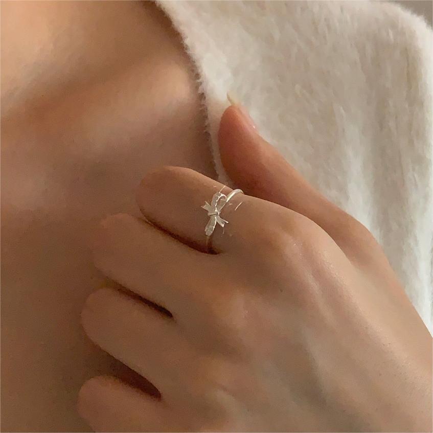 Anillo de Plata de Ley 925 Geométrica Chapado para Mujer