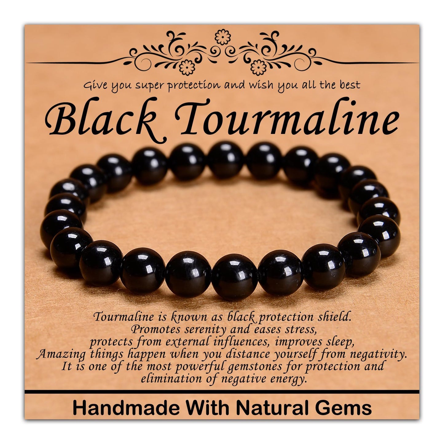 Minimalist Natural Stone Beaded Bracelet Unisex Geometric Round Handmade Jewelry Gift