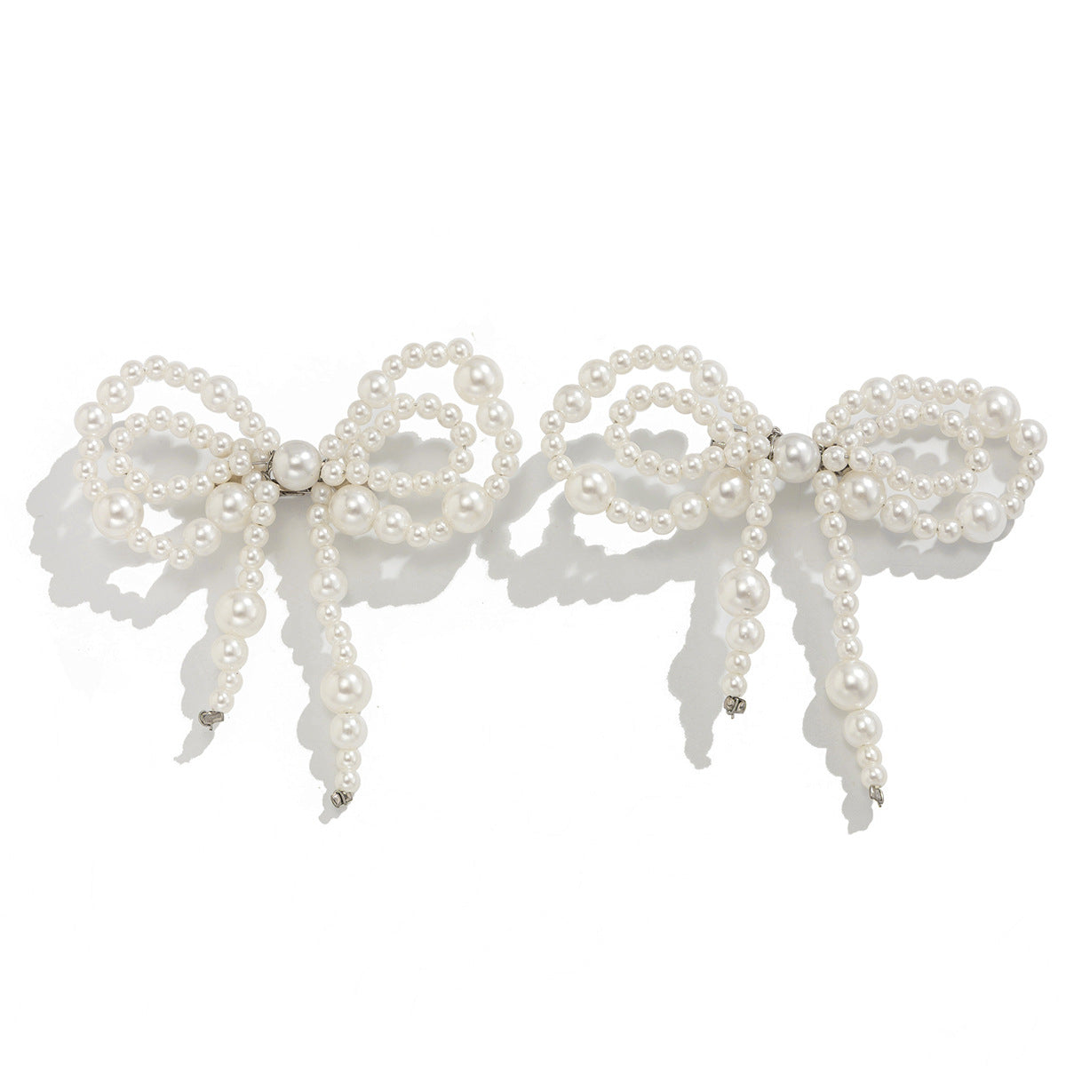 Elegante cavigliera a forma di fiocco da donna in resina con finitura simile a perla