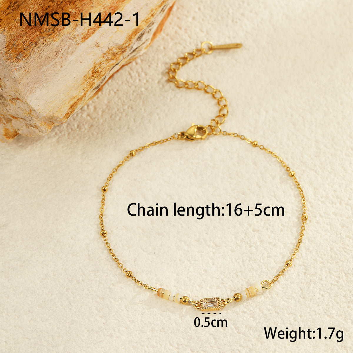 Pulsera minimalista de acero de titanio con forma de corazón para mujer con acabado chapado, accesorio de moda de acero inoxidable