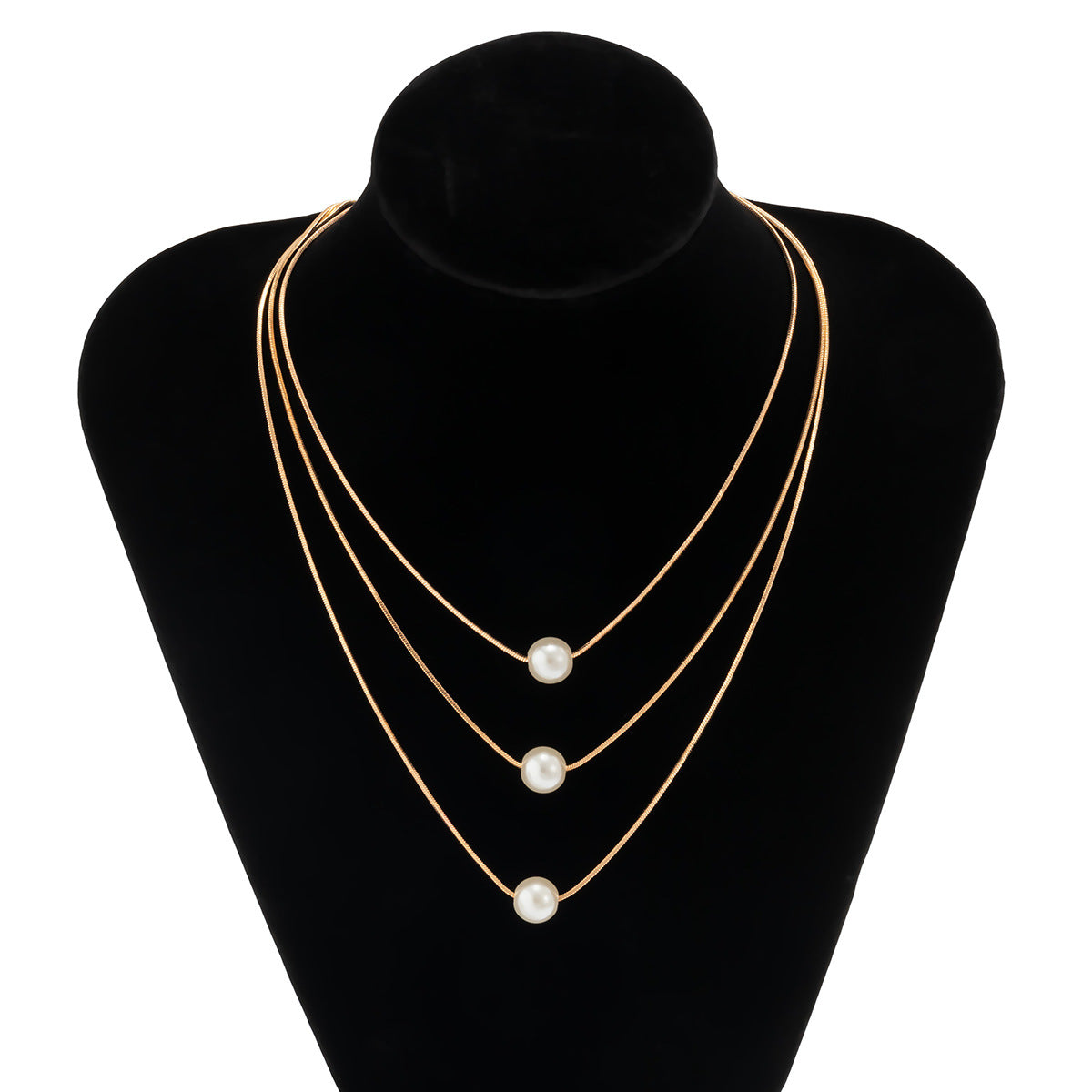 Collana con Pendente Geometrico Minimalista in Resina con Catena Box Placcata da Donna
