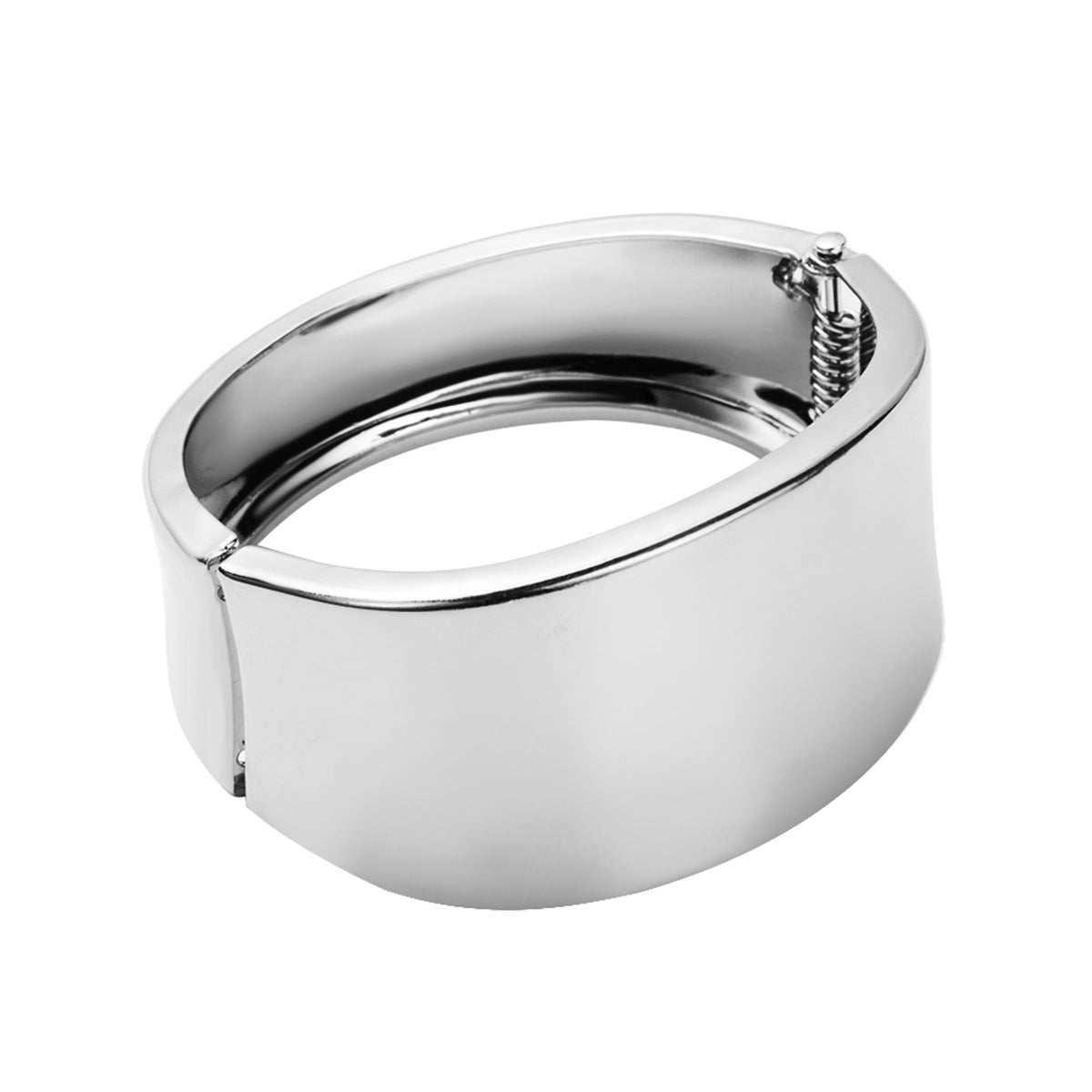 Bracciale a molla in ferro galvanizzato minimalista geometrico da donna